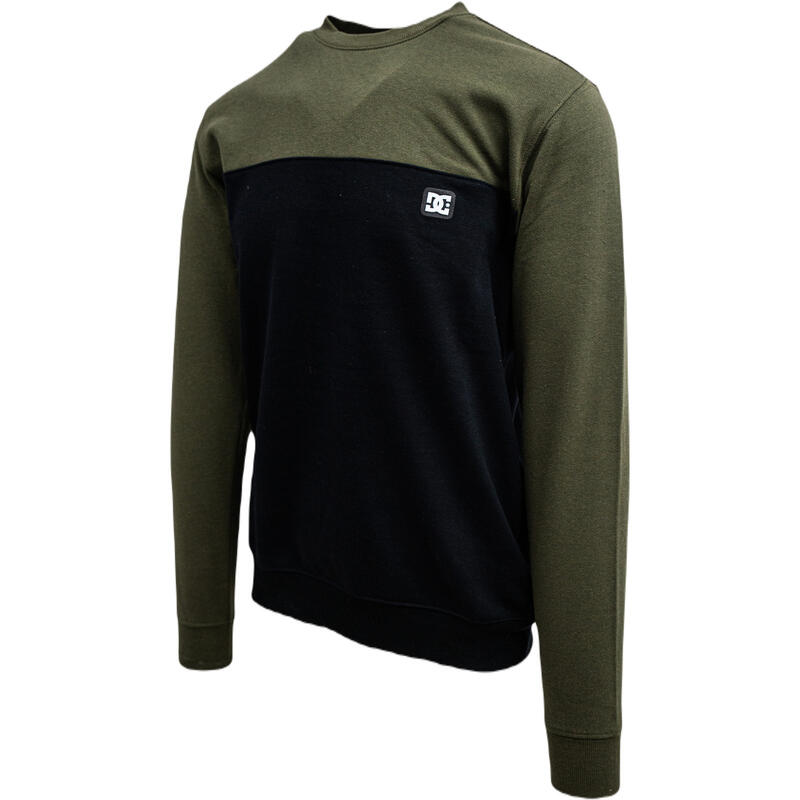 Bluza barbati Dc Shoes Rebel Crew Block 3 Green/black, Verde