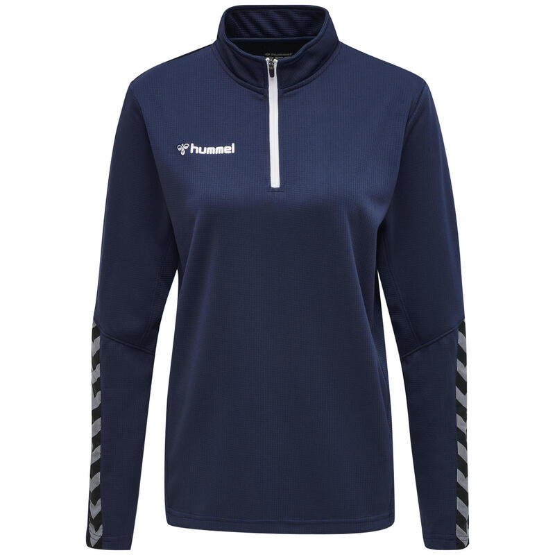 Zip Sudadera Hmlauthentic Multideporte Mujer Transpirable Diseño Ligero Hummel