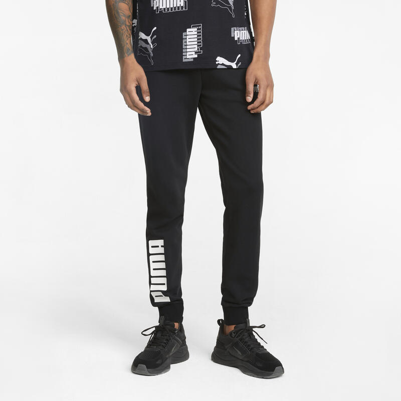 Un pantalon Puma Power Colorblock, Noir, Hommes