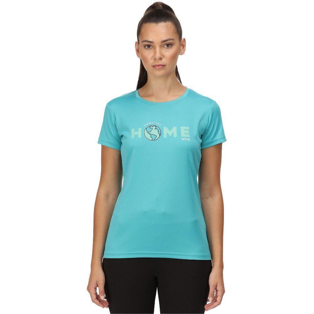 Womens/Ladies Fingal VI Earth TShirt (Turquoise) 4/5