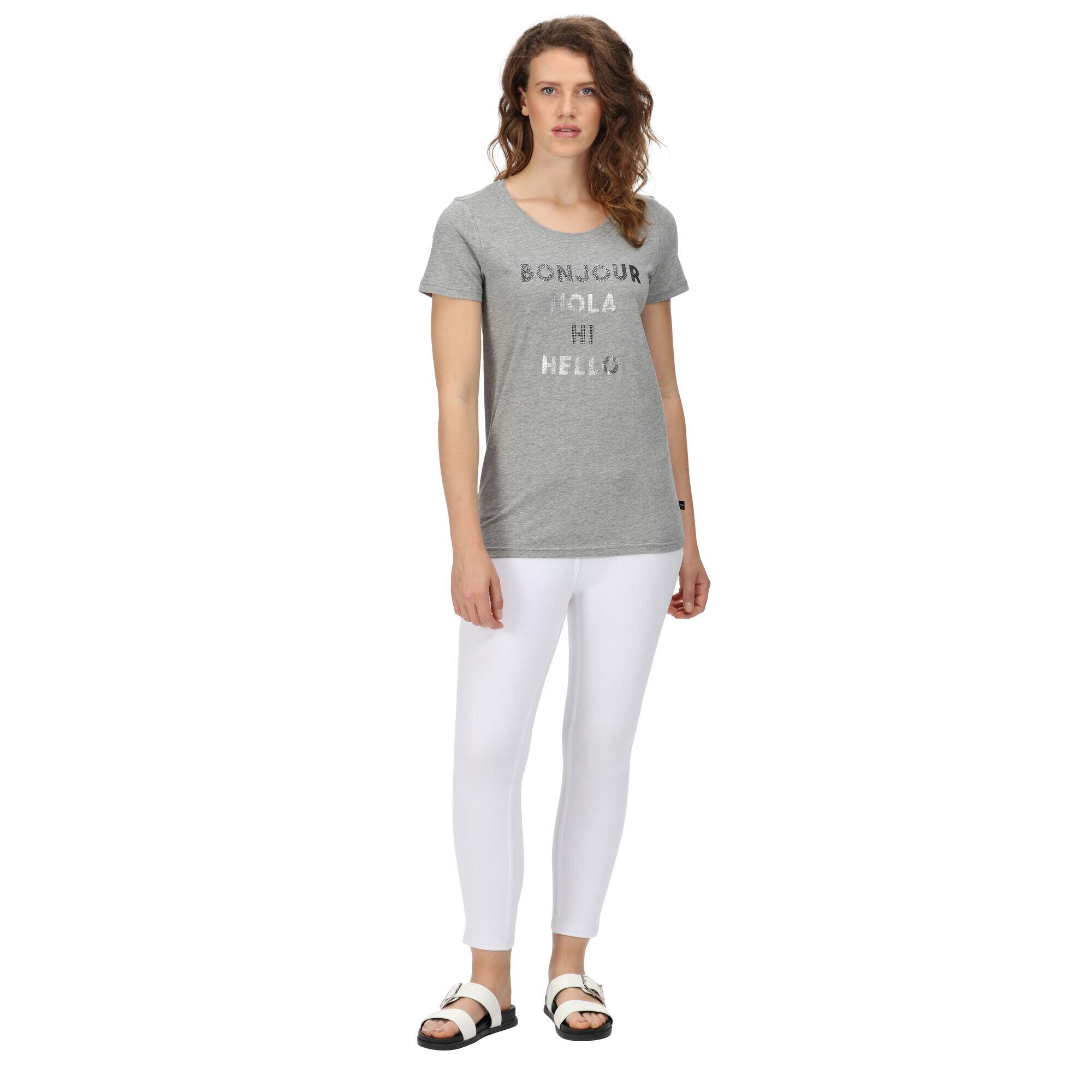 FILANDRA Women's Tshirt (Silver grey)