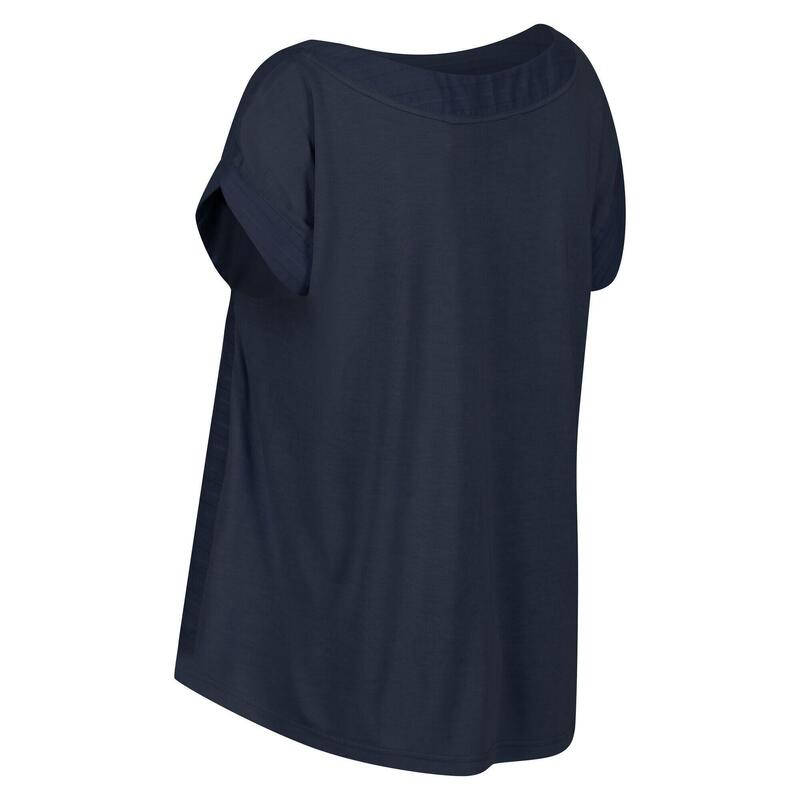 T-Shirt Listado Adine Mulher Azul Marinho