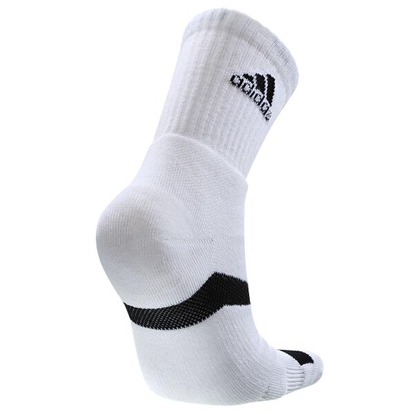 wucht P3.1 Unisex Mid Cut Badminton Socks - White/Black