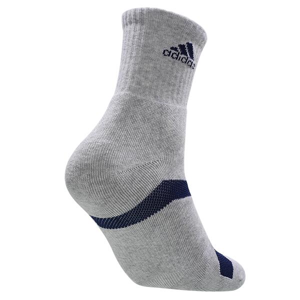 wucht P3.1 Unisex Mid Cut Badminton Socks - Grey/Indigo