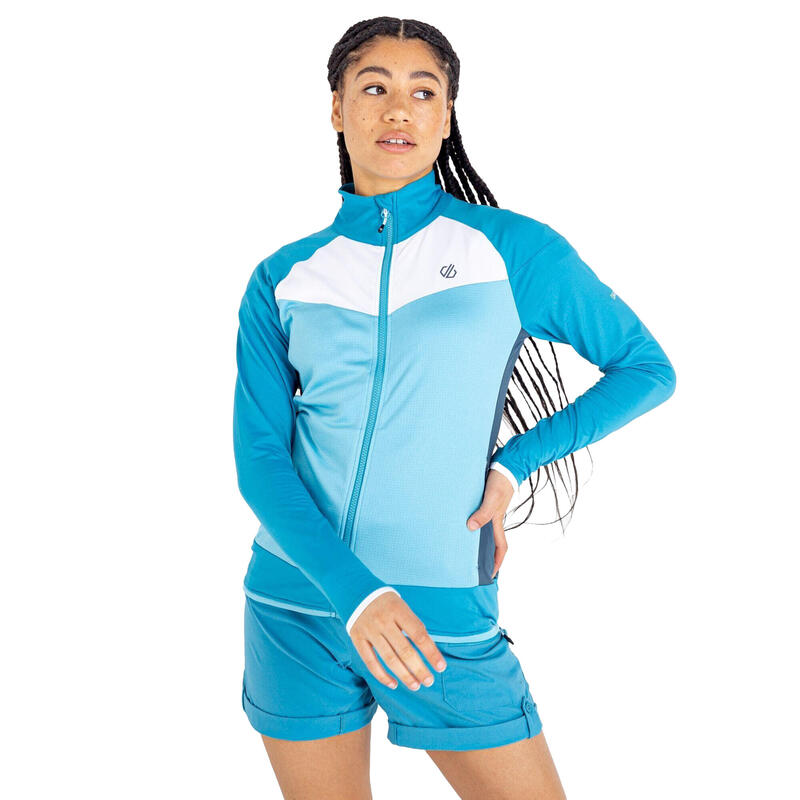 Dames Elation II Core Stretch Gerecycleerde Fleece (Kristal Zeeën/Capri Blauw)