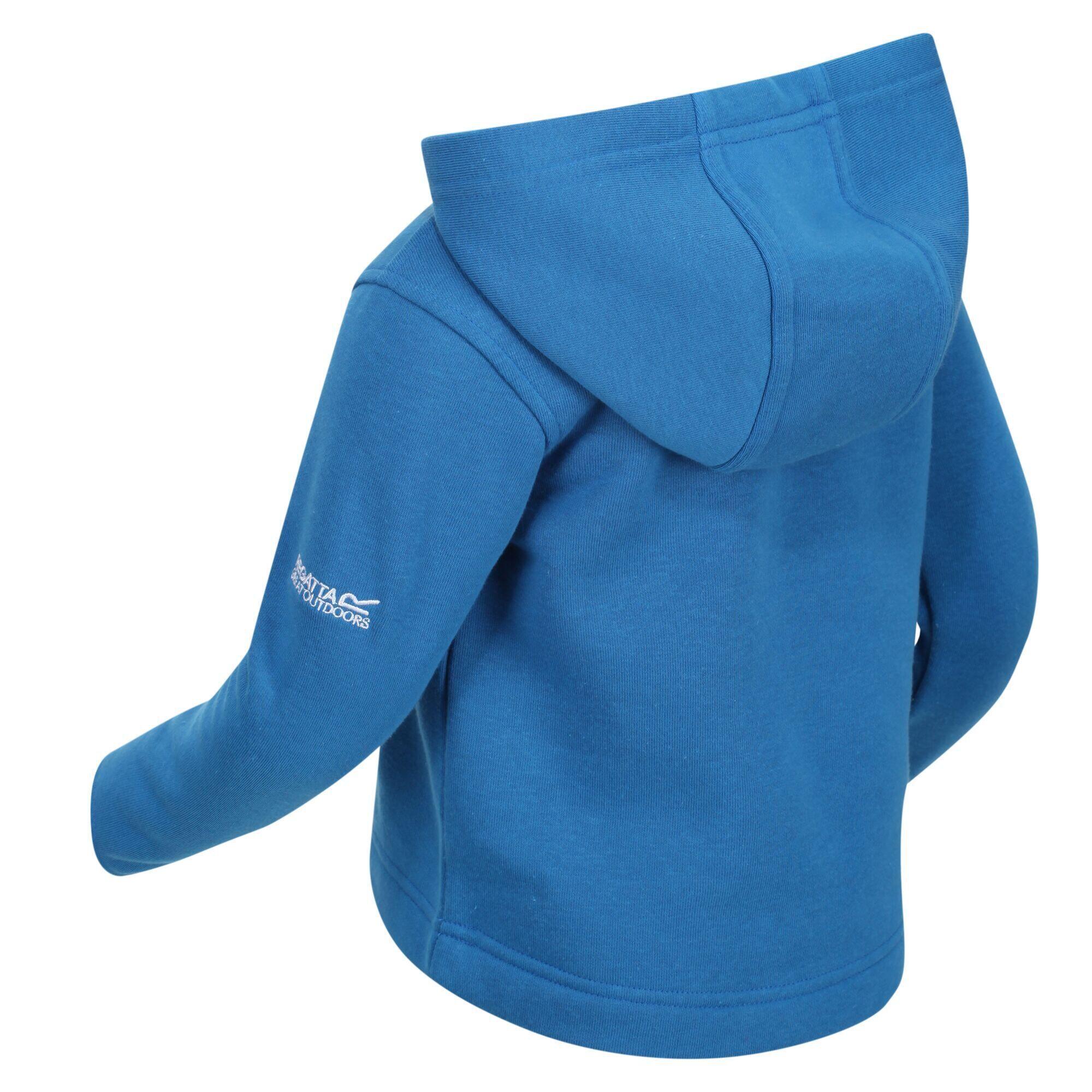 Felpa con cappuccio per bambini (blu brillante)