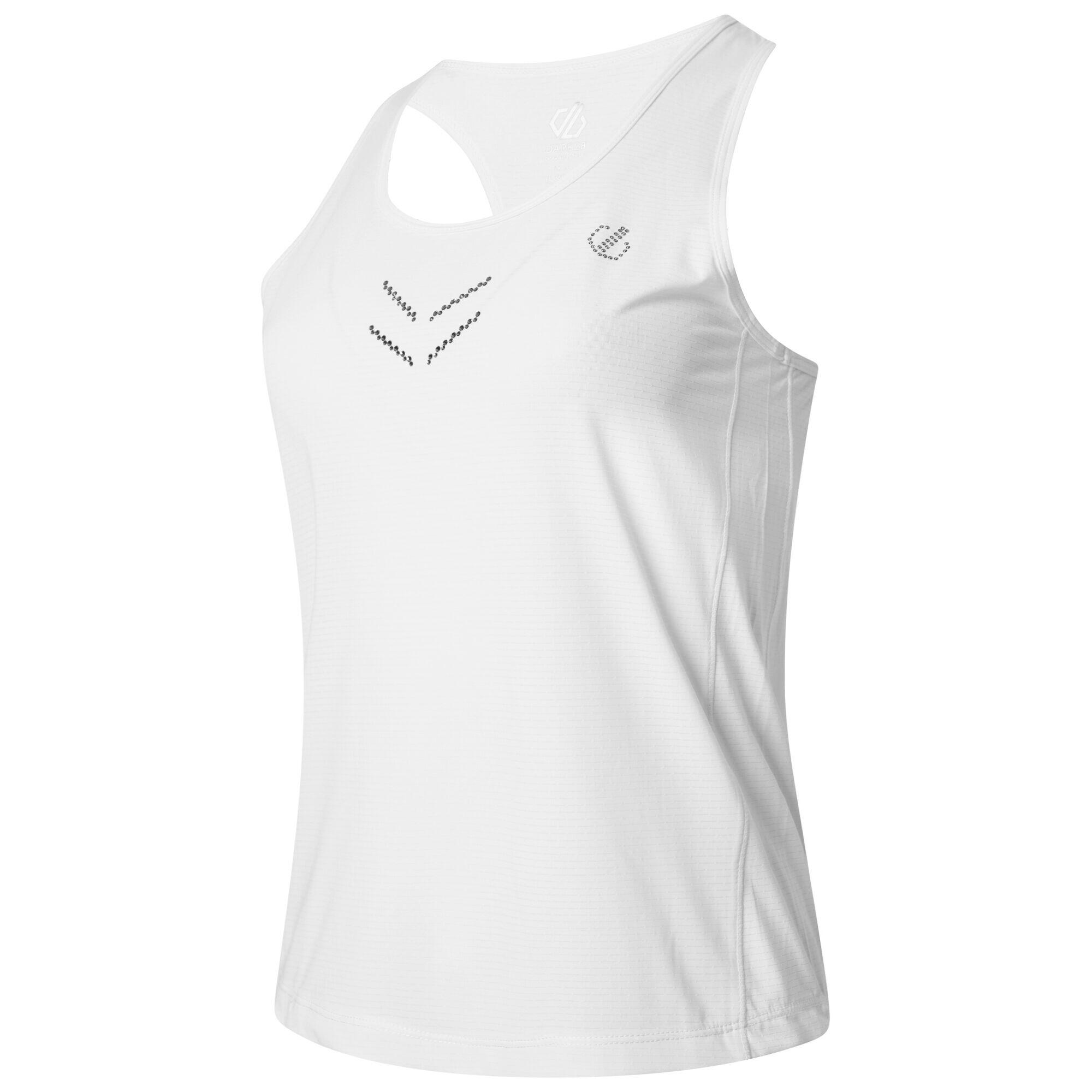 Womens/Ladies Crystallize Active Vest (White) 3/5