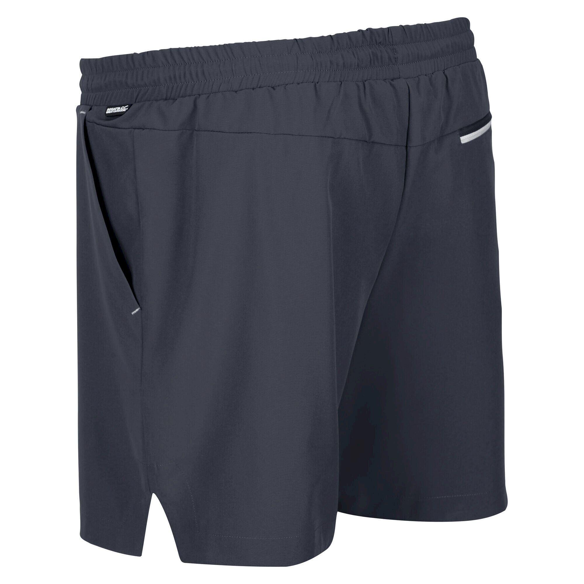 Mens Hilston 2 in 1 Shorts (India Grey) 3/5