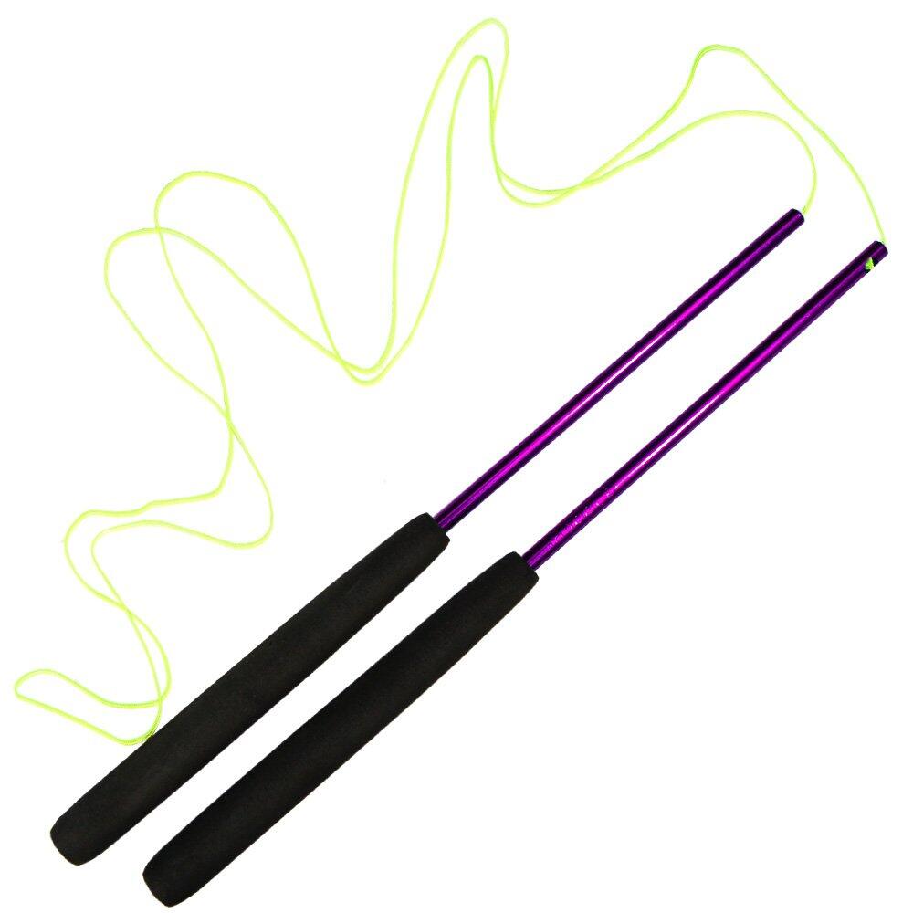 Purple Juggle Dream Coloured Aluminium Diabolo Handsticks 4/5