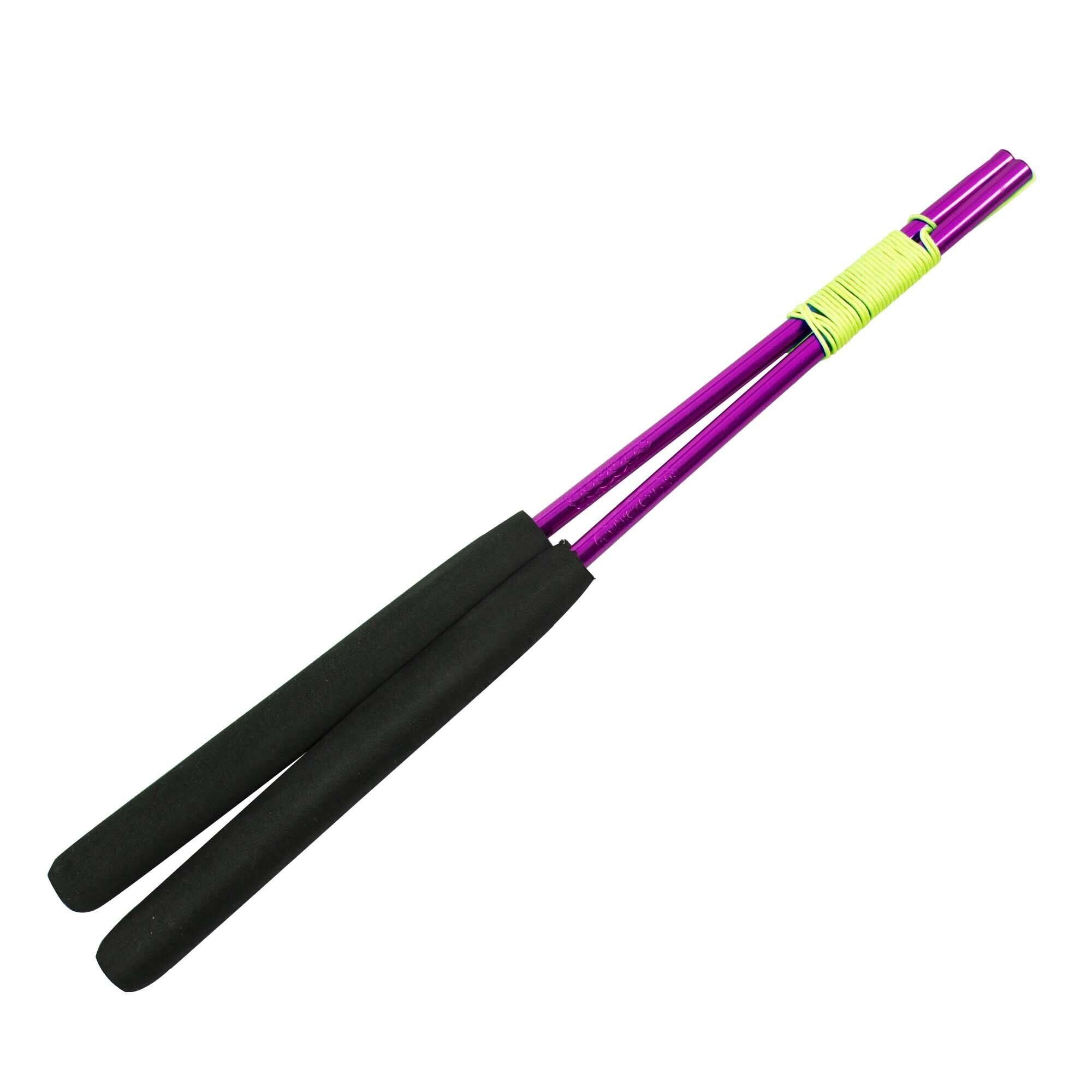 FIRETOYS Purple Juggle Dream Coloured Aluminium Diabolo Handsticks