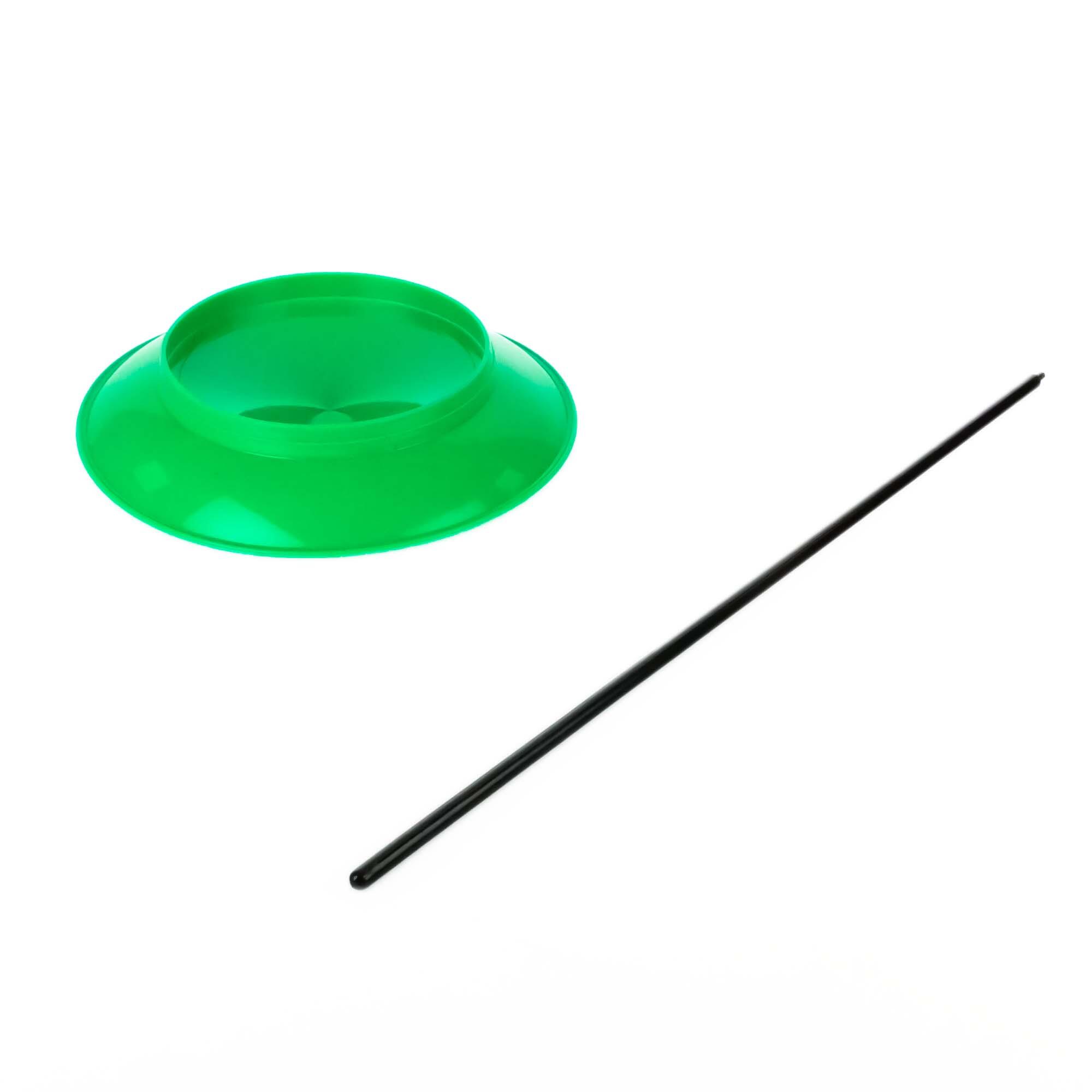 Status Spinning Plate with stick-Green 2/3