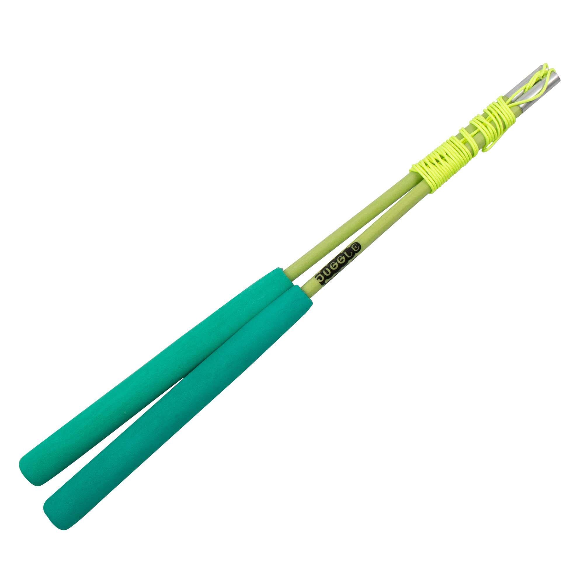 FIRETOYS Green Juggle Dream Superglass Grind Diabolo Handsticks