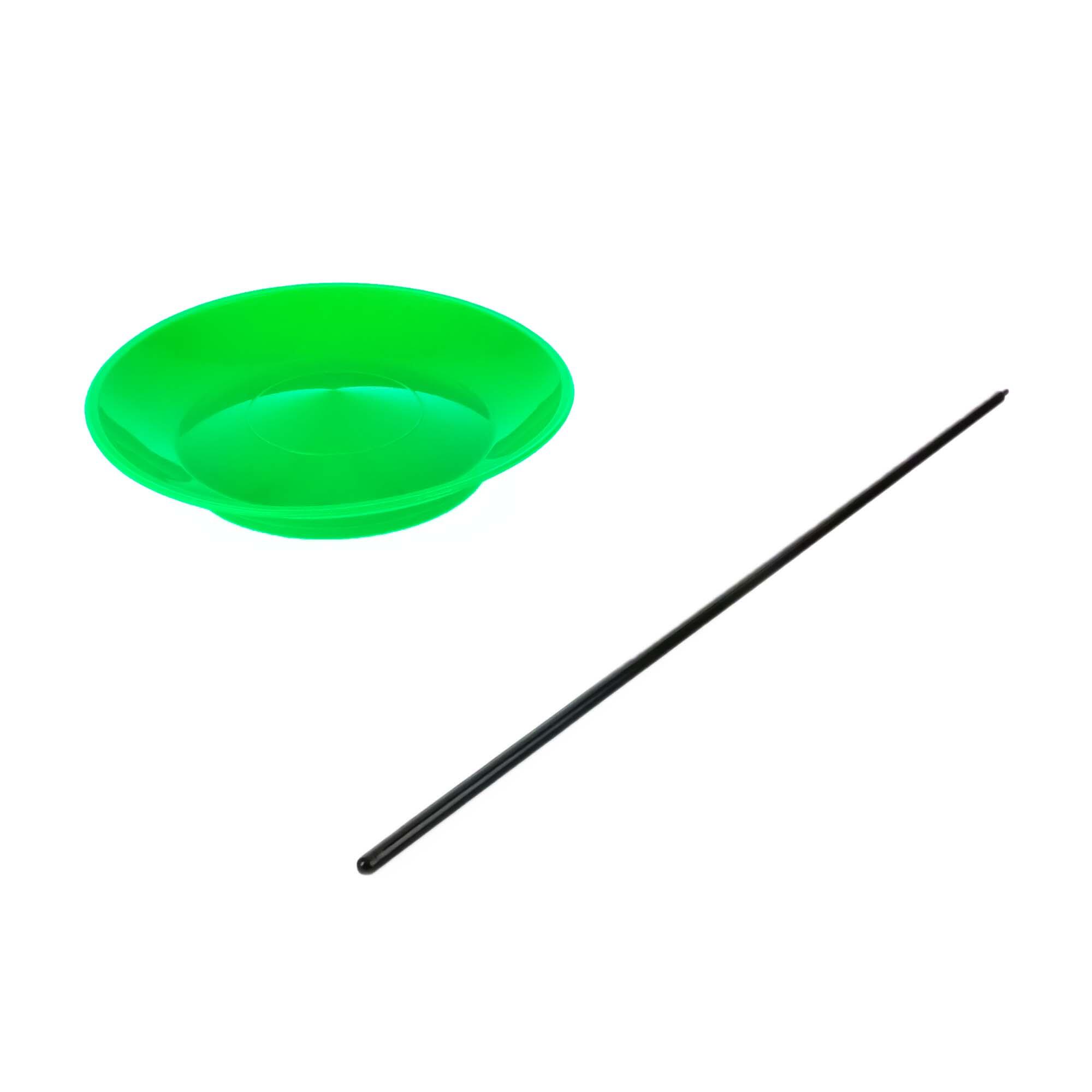Status Spinning Plate with stick-Green 1/3