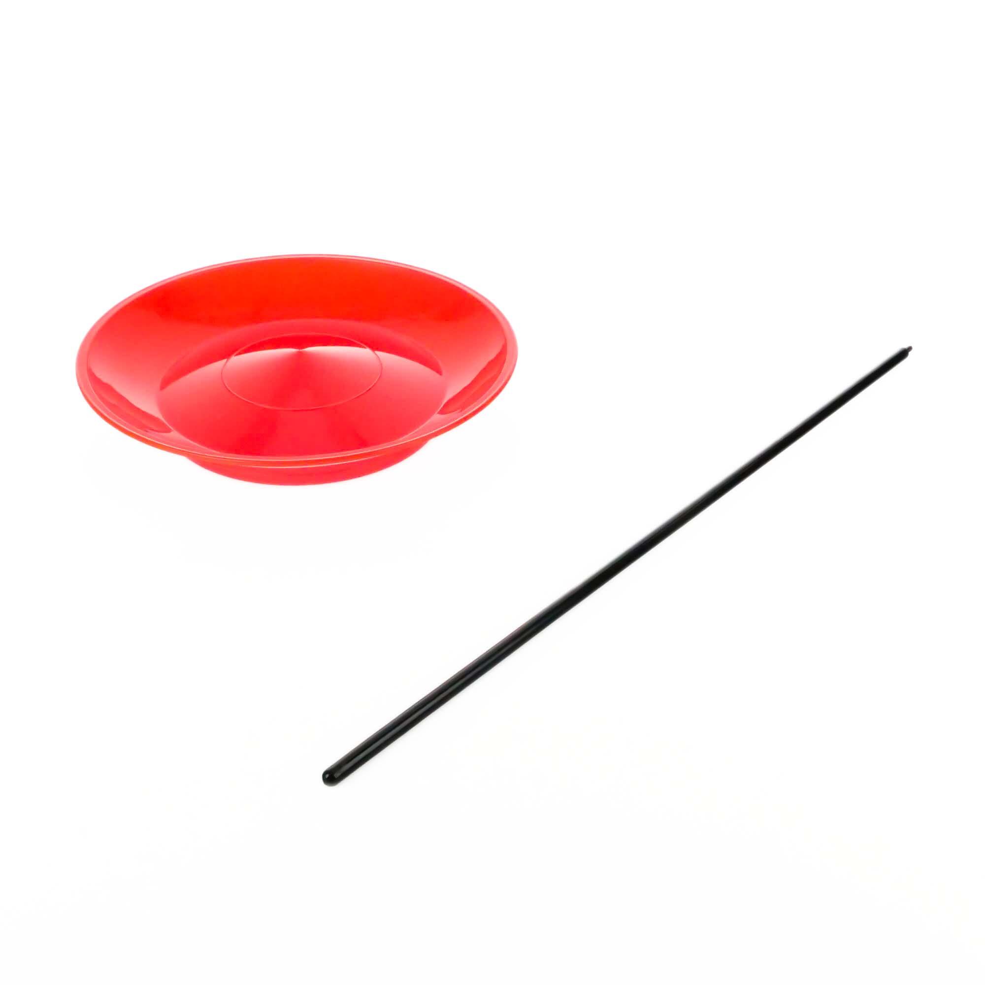 Status Spinning Plate with stick-Red 1/3