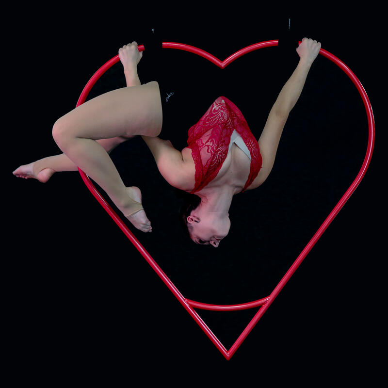 Prodigy Aerial Heart - Heart shaped Aerial Hoop