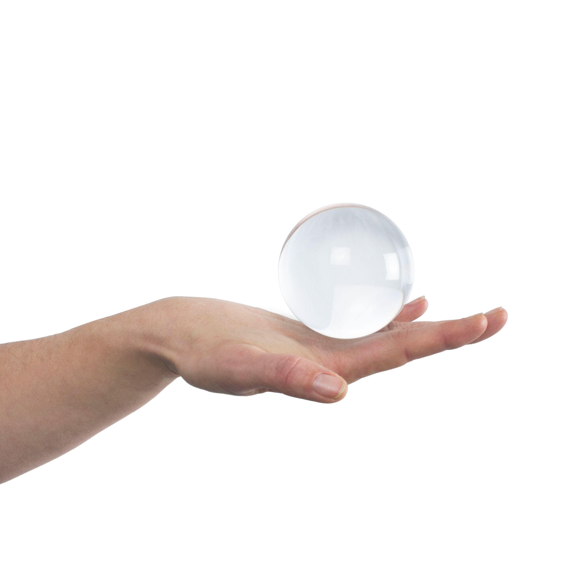 Clear Acrylic Contact Ball and protective bag 1/3