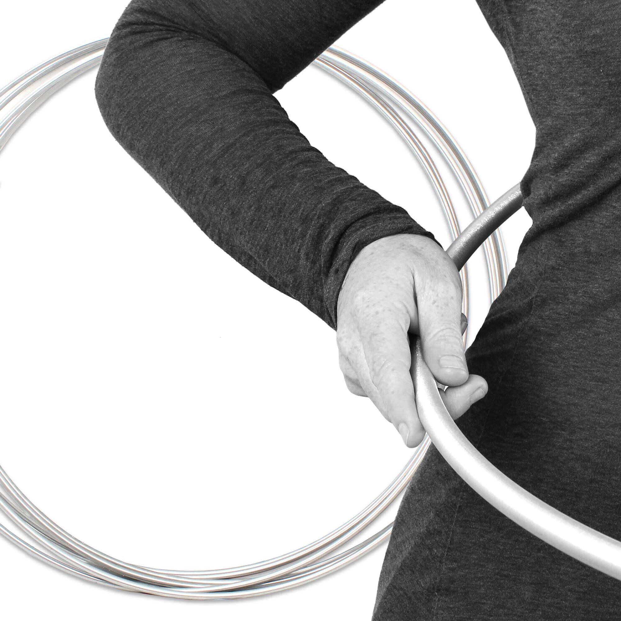 FIRETOYS Polished Aluminium Hula Hoop