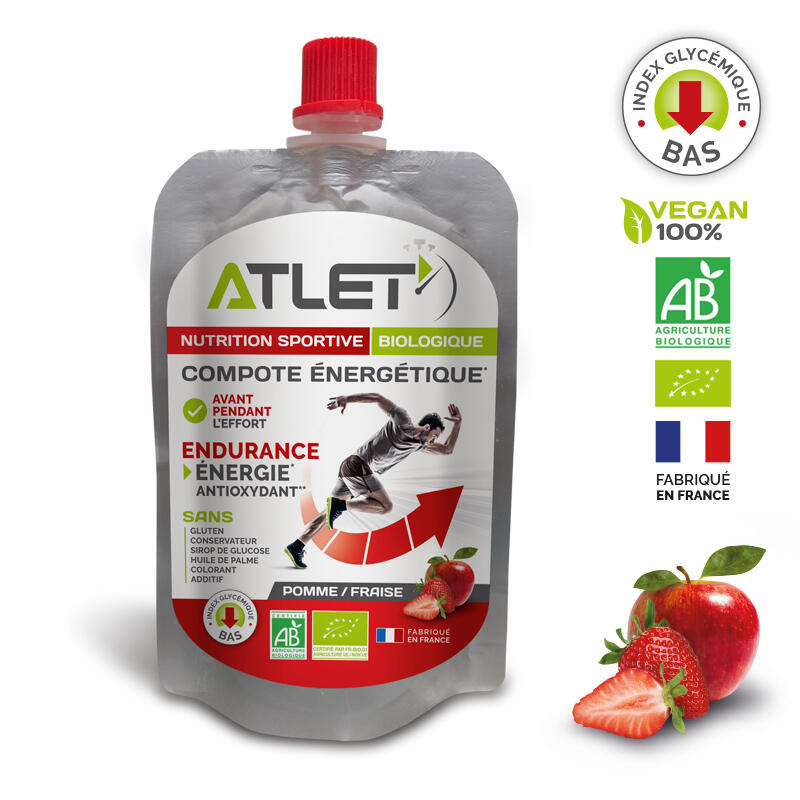 COMPOTE ÉNERGÉTIQUE BIO POMME FRAISE 100G