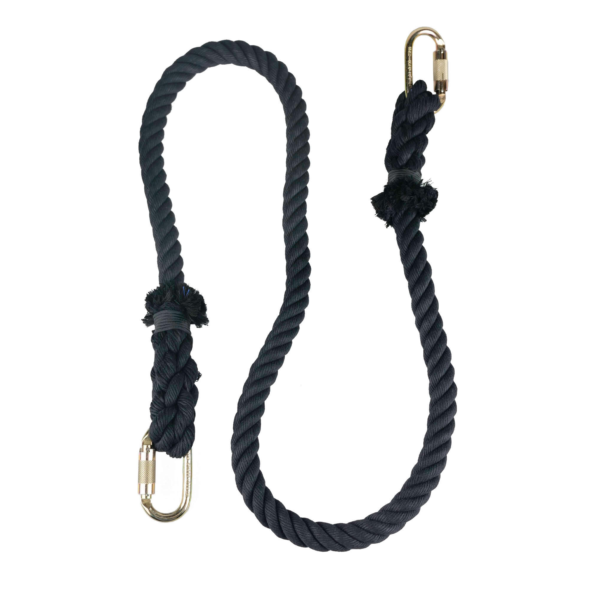 Prodigy Dyna-Core Hanging rope for Aerial Hoop-Black 1/4