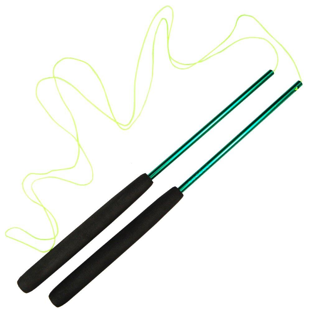 Green Juggle Dream Coloured Aluminium Diabolo Handsticks 4/5