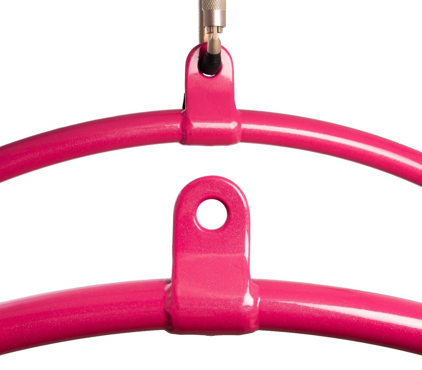 Firetoys 1 Point Aerial Hoop - Pink Sparkle 2/5