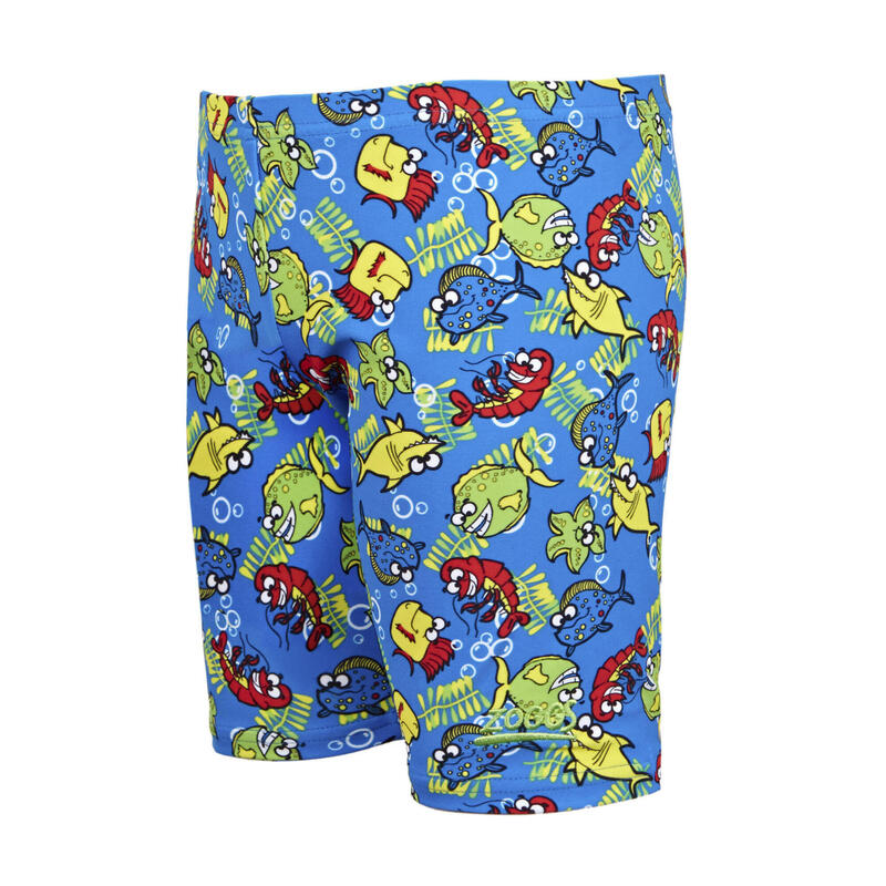 Fishy Business Boy's Swimming Mini Jammer - Blue