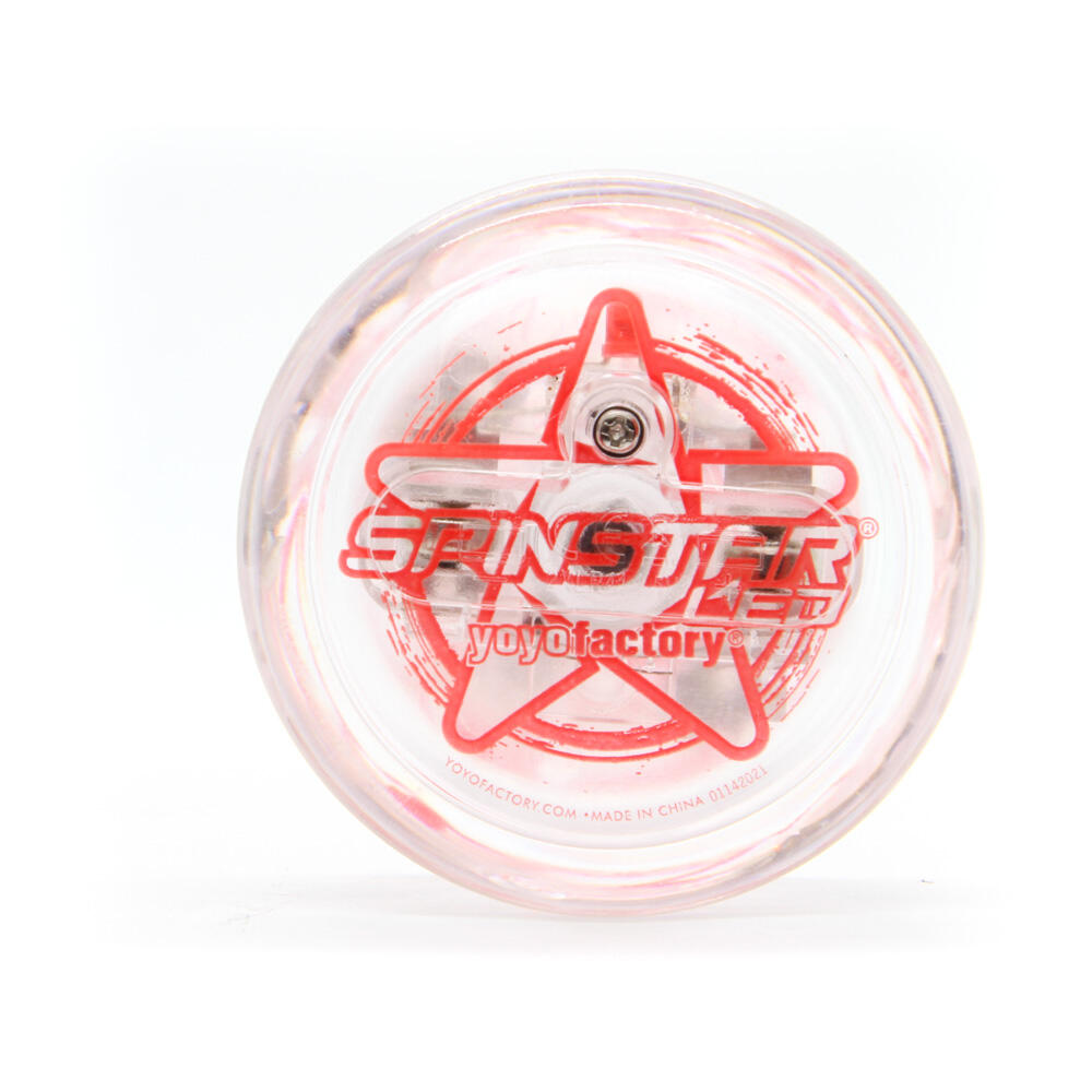 YoYoFactory LED Spinstar-Clear body/Red print/Red light 4/4