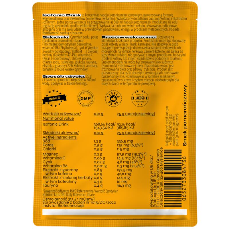 Isotonic Drink ECOMAX 25 g Pomarańcza