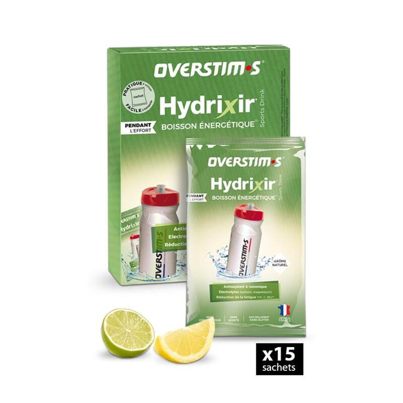 Boisson Isotonique - Hydrixir Antioxydant Citron-Citron Vert - 15 Sachets x42g