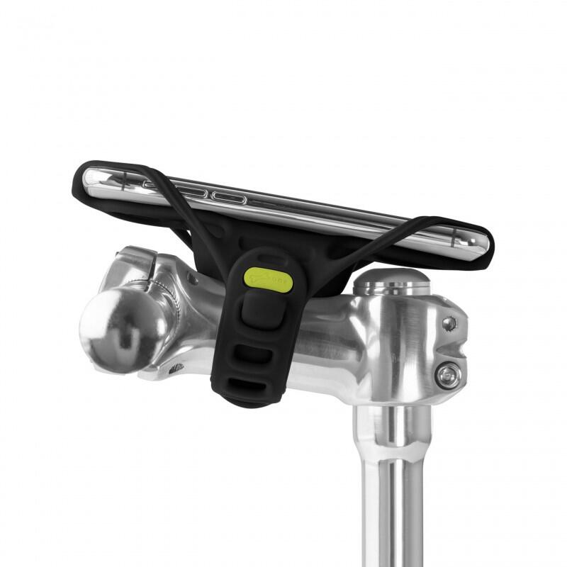 Soporte para móvil para bicicleta de silicona negro Bike Tie Pro 4
