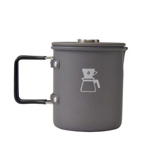 750ml Camping Coffee Pot with French Press Outdoor Hiking Trekking