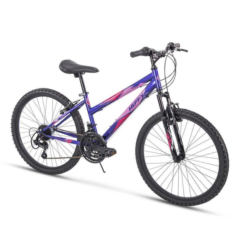 Huffy Hardtail Mountain Bike, Stone Mountain, 24 inch, Lightweight, Purple