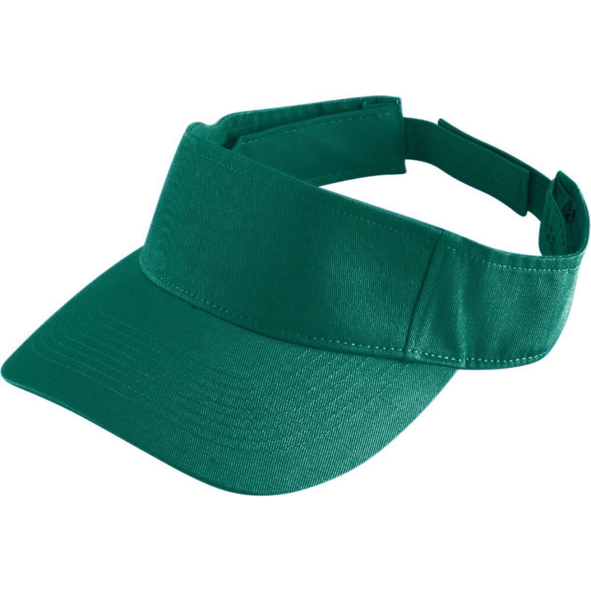 Visiera da donna - Regolabile - Chiusura in velcro - Fascia in cotone (verde)