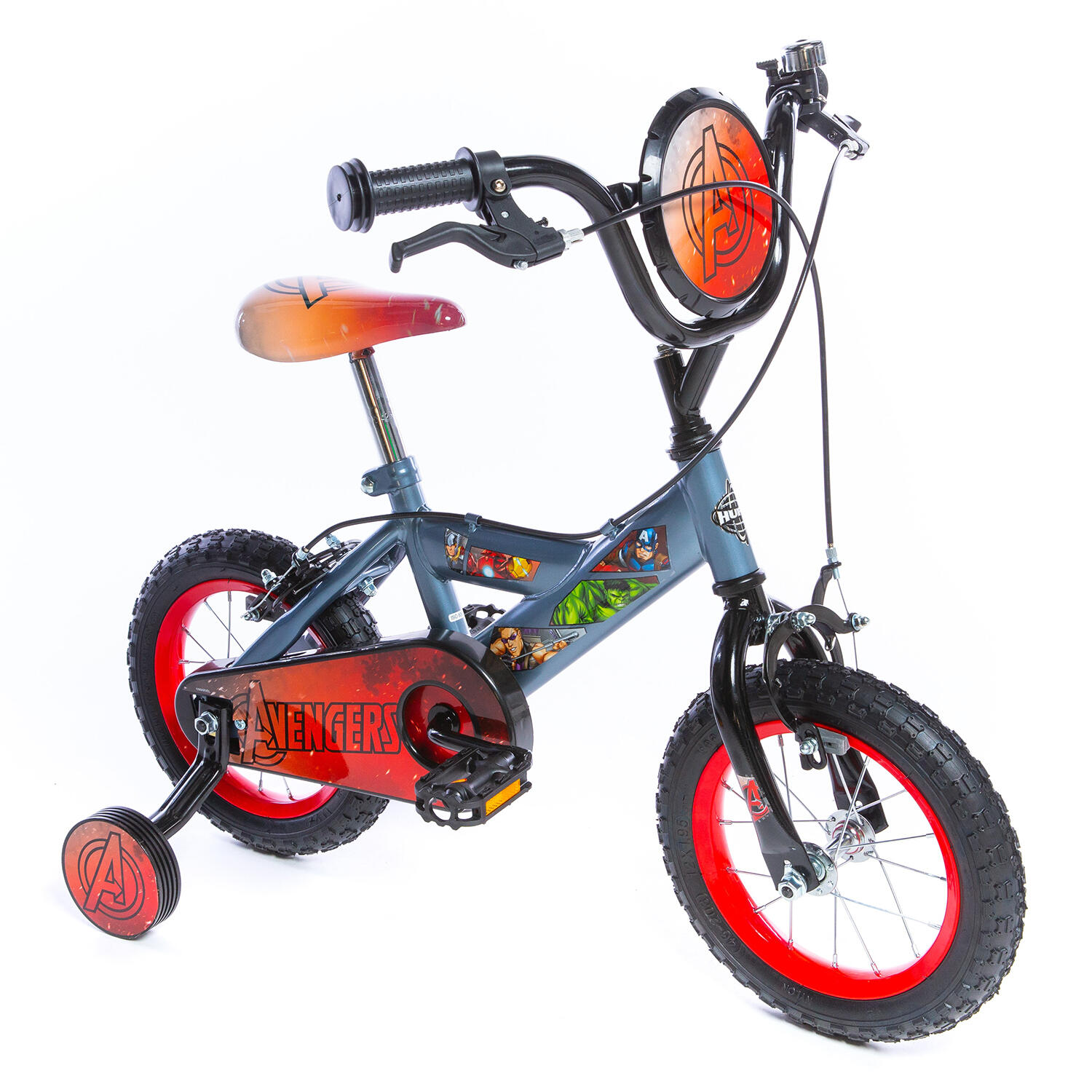 Huffy Marvel Avengers 12inch Kids Bike + Stabilisers 1/8