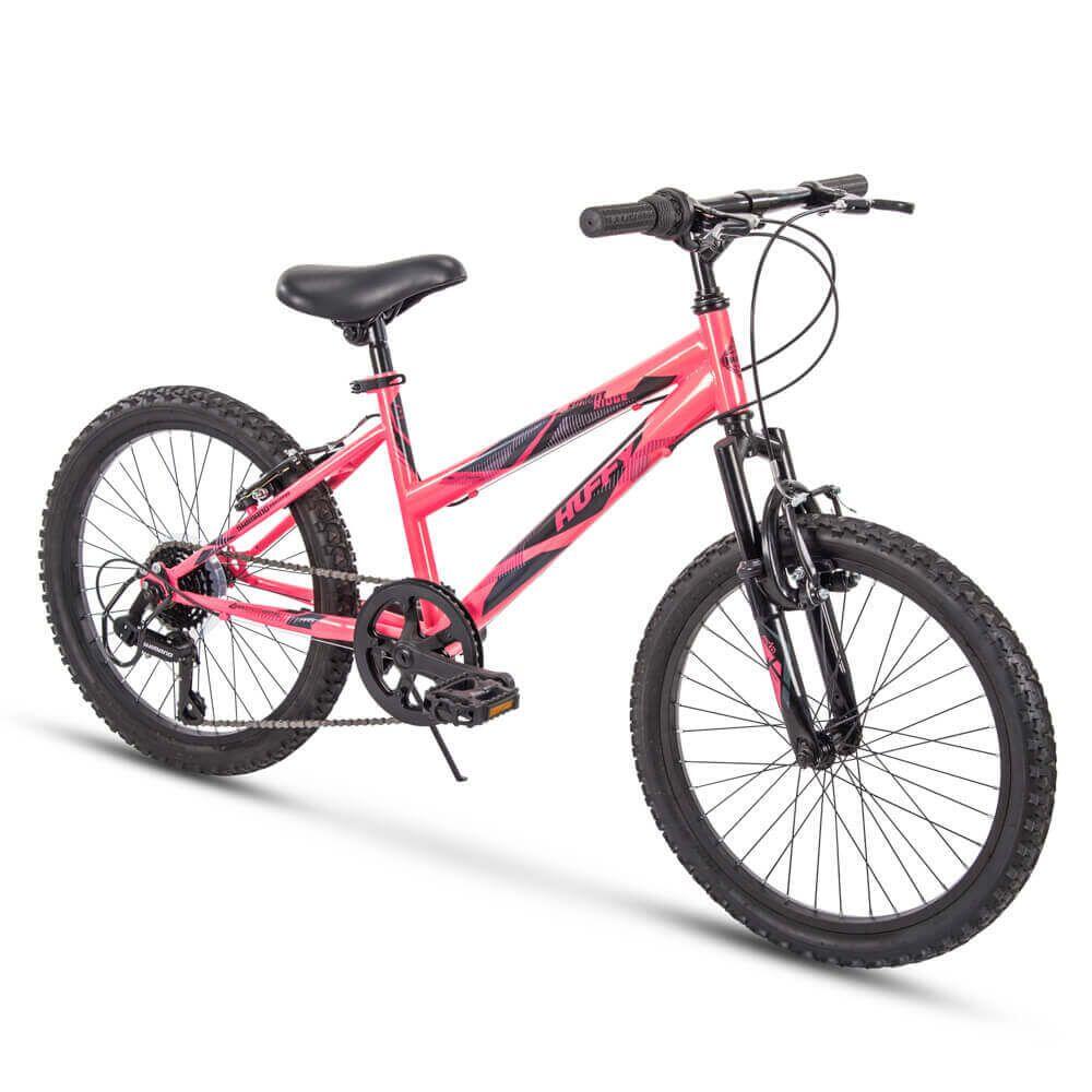 HUFFY Huffy Stone Mountain Girls Mountain Bike Pink 20 Inch Hardtail 6 Speed Shimano