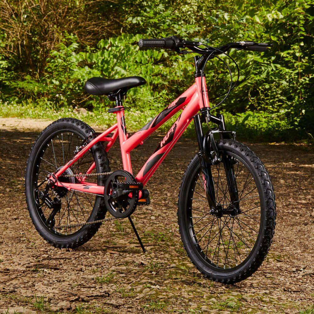 Huffy Stone Mountain Girls Mountain Bike Pink 20 Inch Hardtail 6 Speed Shimano 2/5