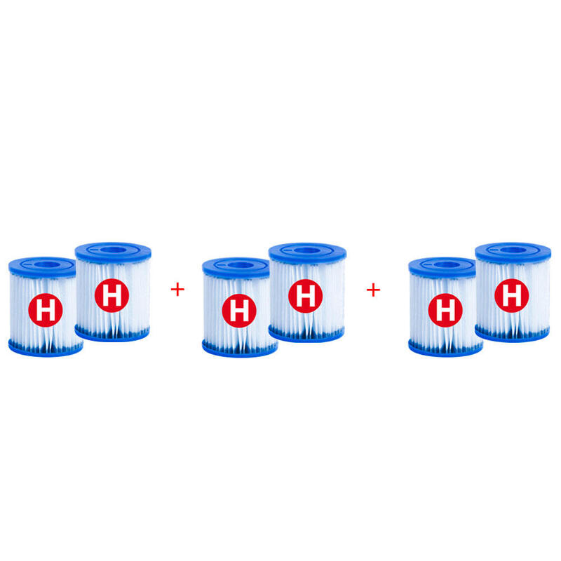Pack de 6 filtros para bombas de filtragem tipo h