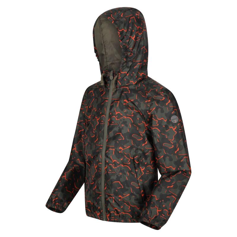 Chaqueta Impermeable Catkin Camuflaje para Niños/Niñas Hoja de Uva