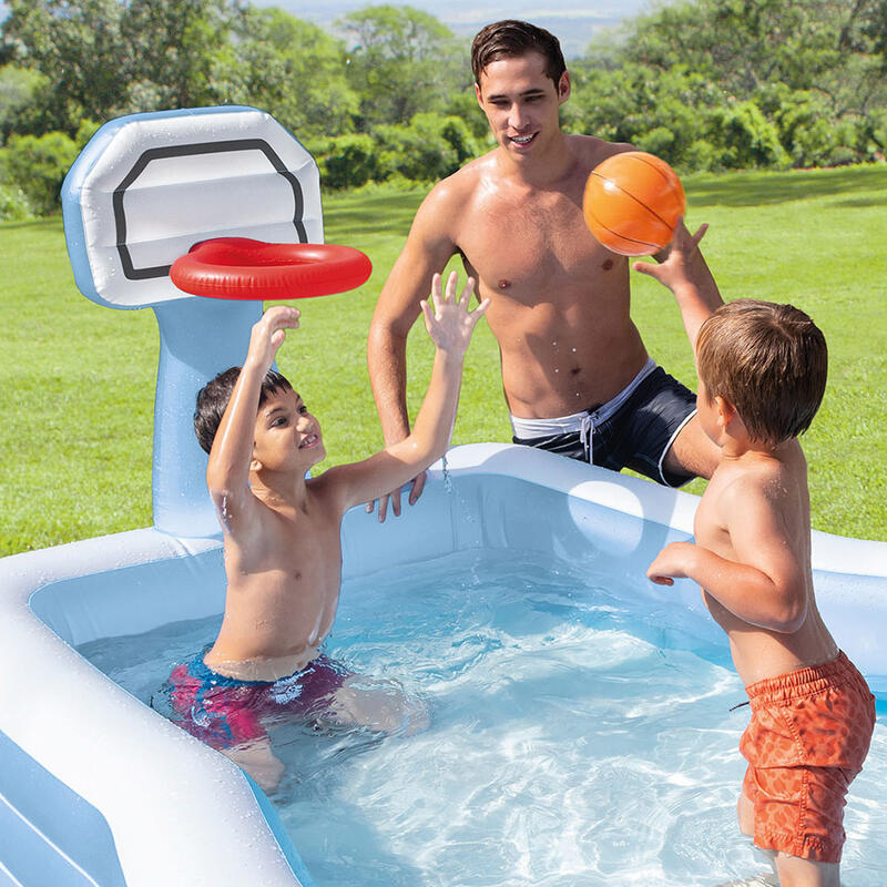 Intex 57183NP - Piscina Gonfiabile Family Basket, 257x188x135 cm