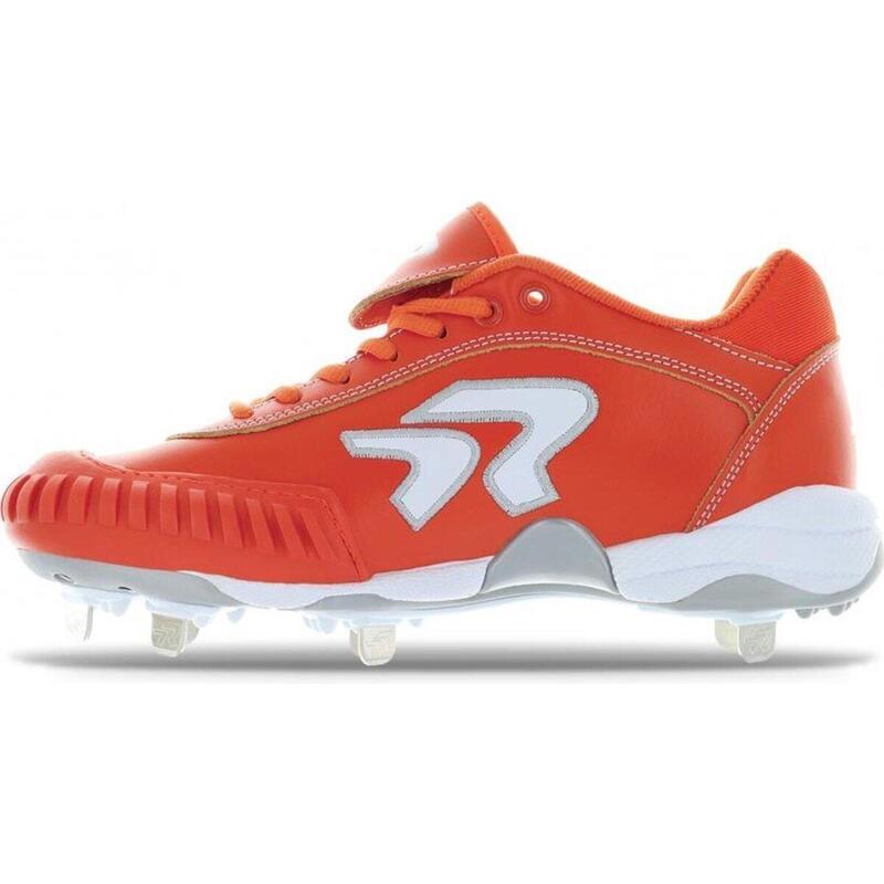 Scarpe spikes da softball con puntale Arancione