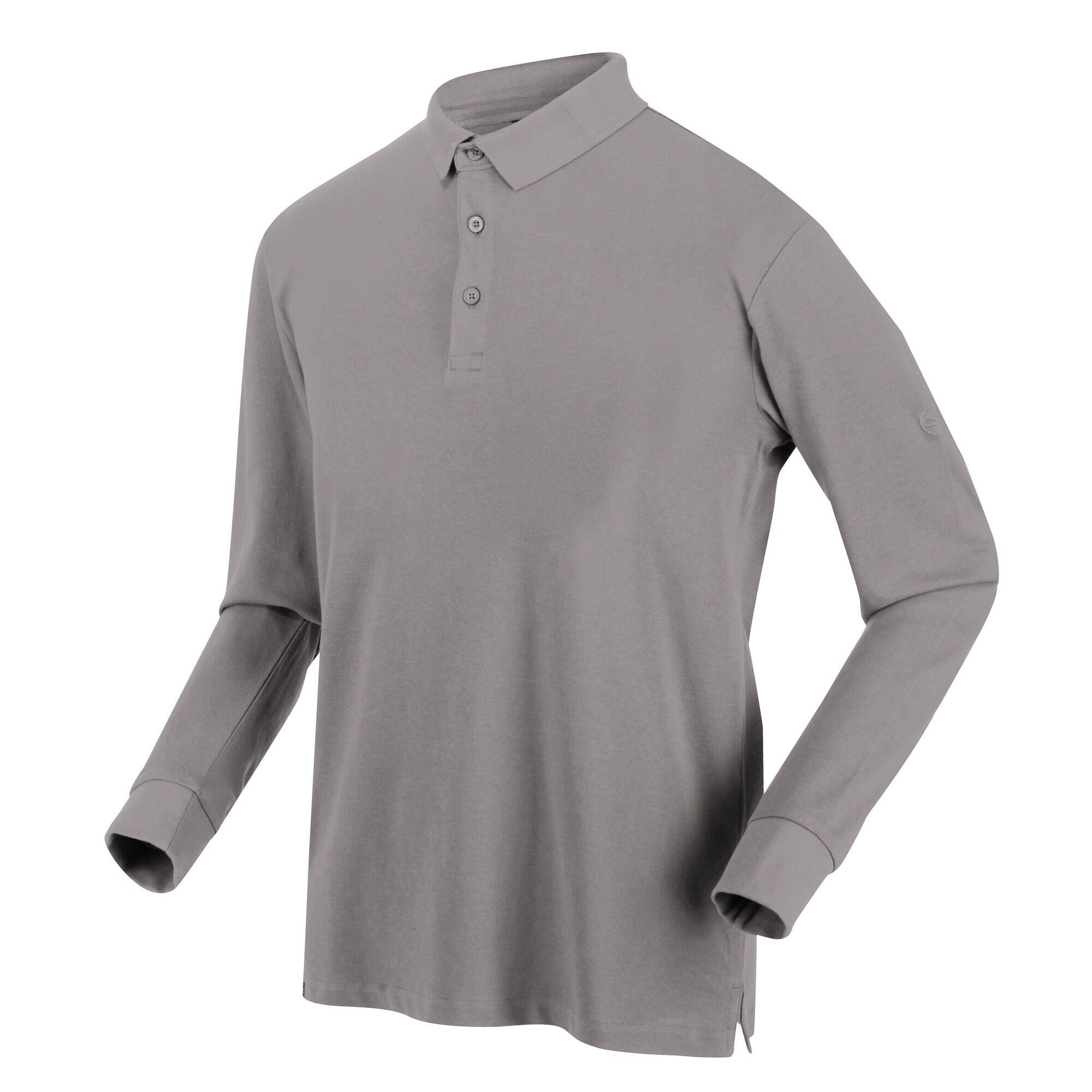 Mens Kaleb Polo Shirt (Mineral Grey) 3/5