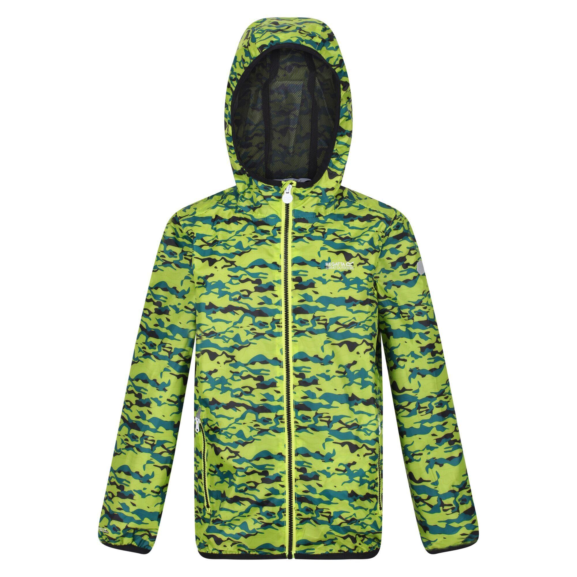 Children's LEVER waterproof jacket (Light khaki green)