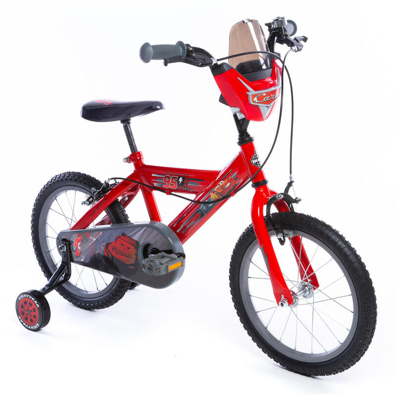 Vélo Enfant Huffy Disney Pixar Cars 16 pouces 5-7 ans + Stabilisateurs