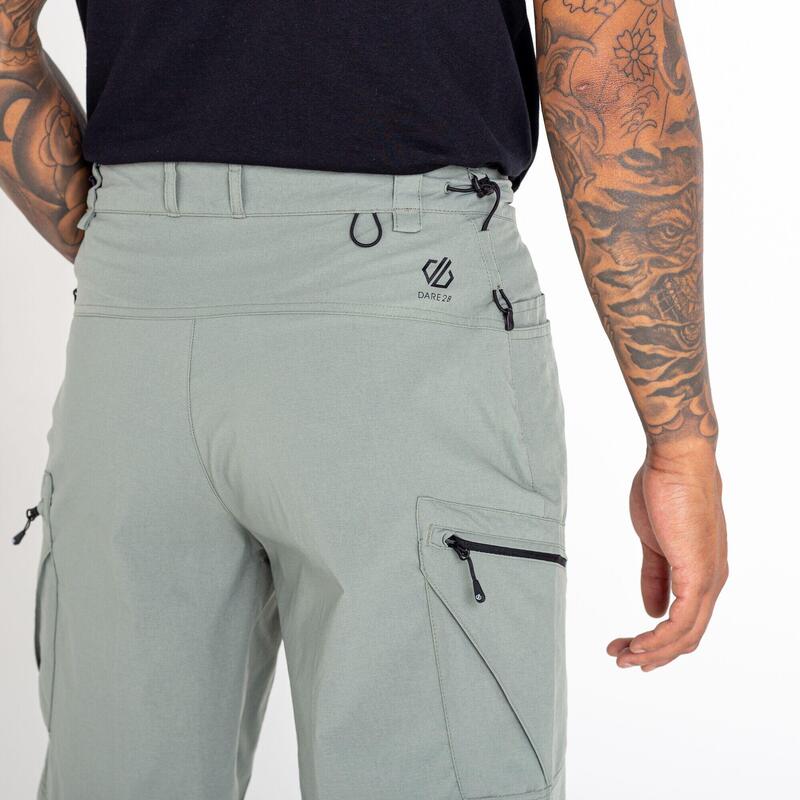 Heren afgestemd in II Multi Pocket Walking Shorts (Agave Groen)