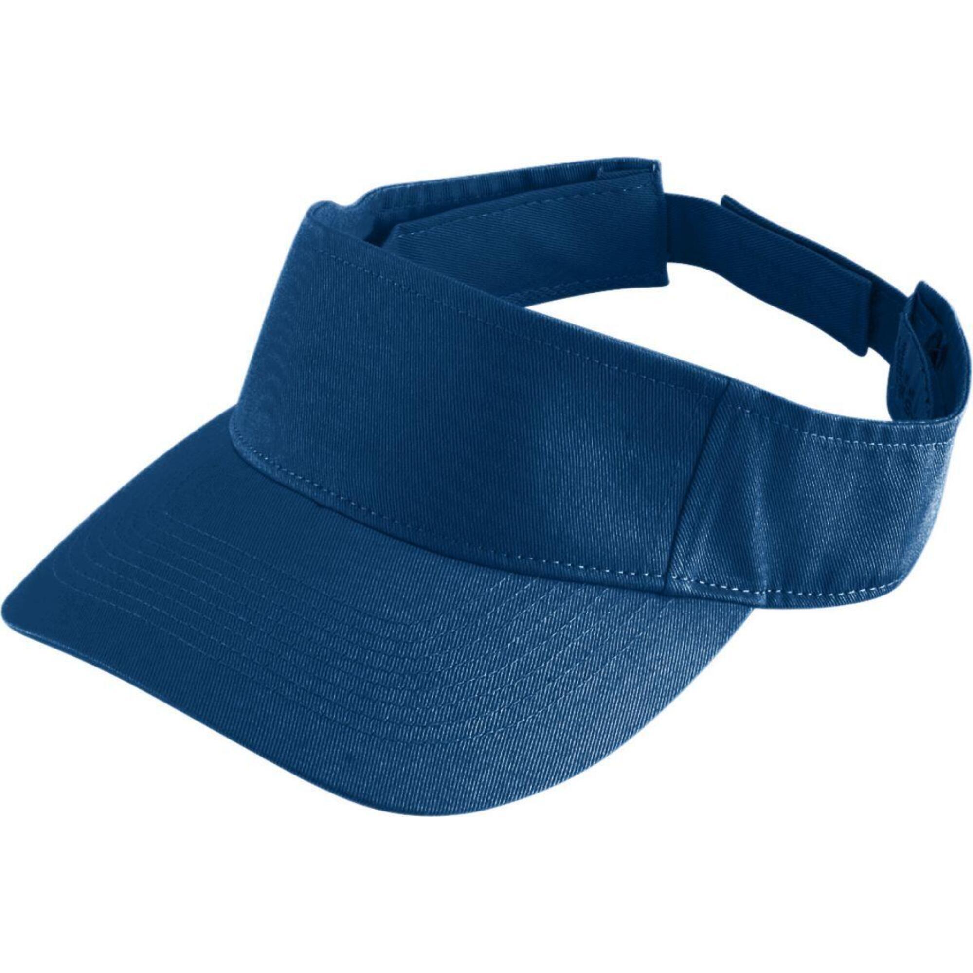 Women's sun visor - Adjustable - Velcro closure - Cotton headband (Blue)