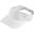 Pare-soleil - Femmes - Réglable - Fermeture velcro - Bandeau en coton (Blanc)