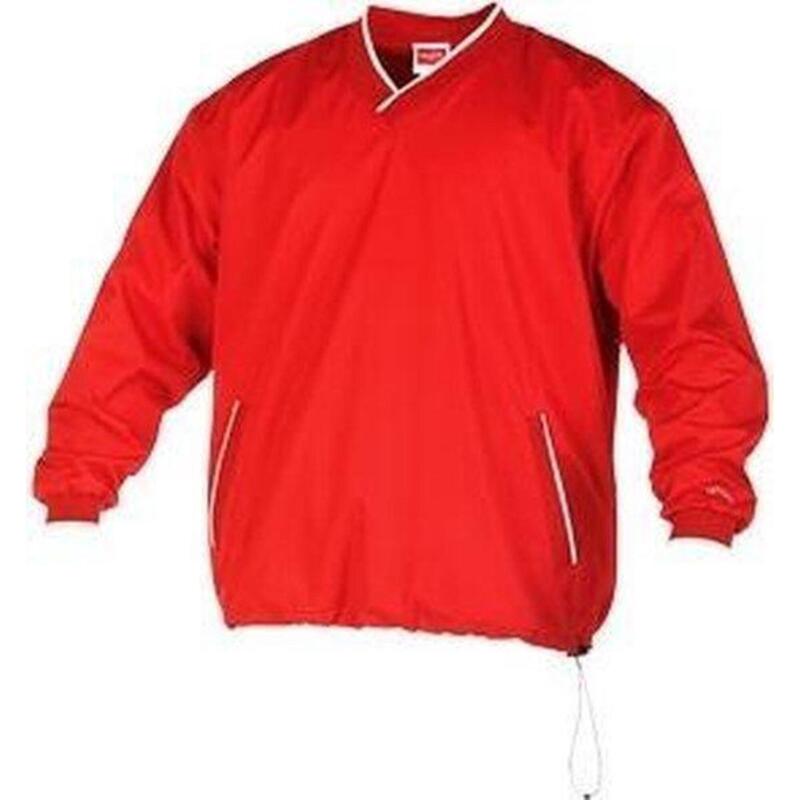 Baseballjacke - Pullover mit V-Ausschnitt - Jugend (rot)