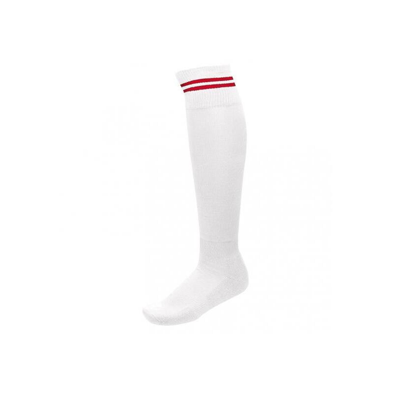 CHAUSSETTES - BLANC/ROUGE - PRO 10