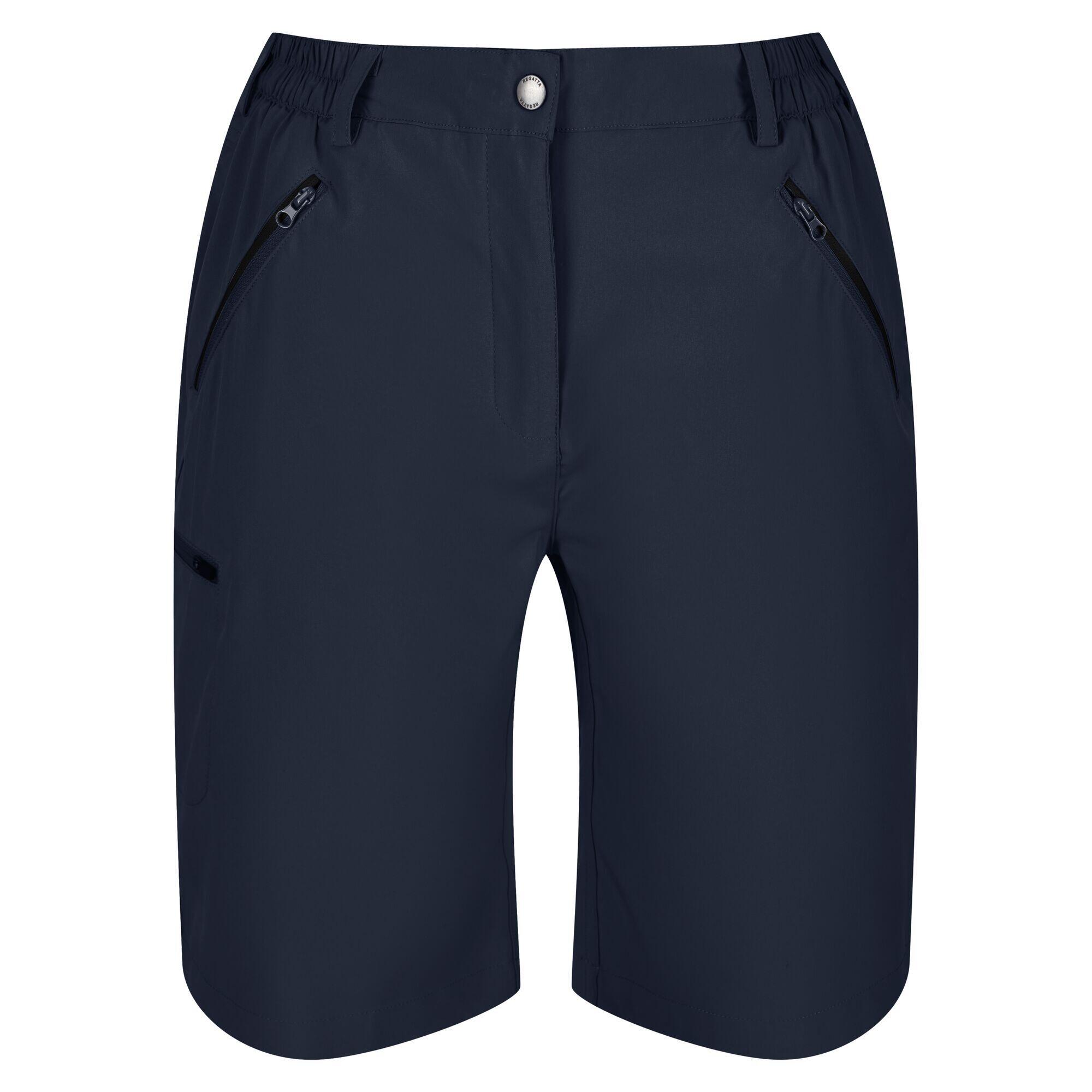 Womens/Ladies Xert Stretch Shorts (Navy) 1/4