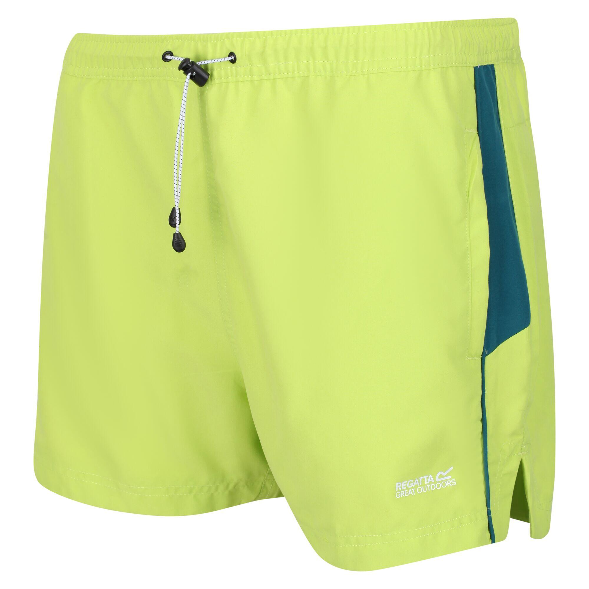 Mens Rehere Shorts (Bright Kiwi/Pacific Green) 4/5